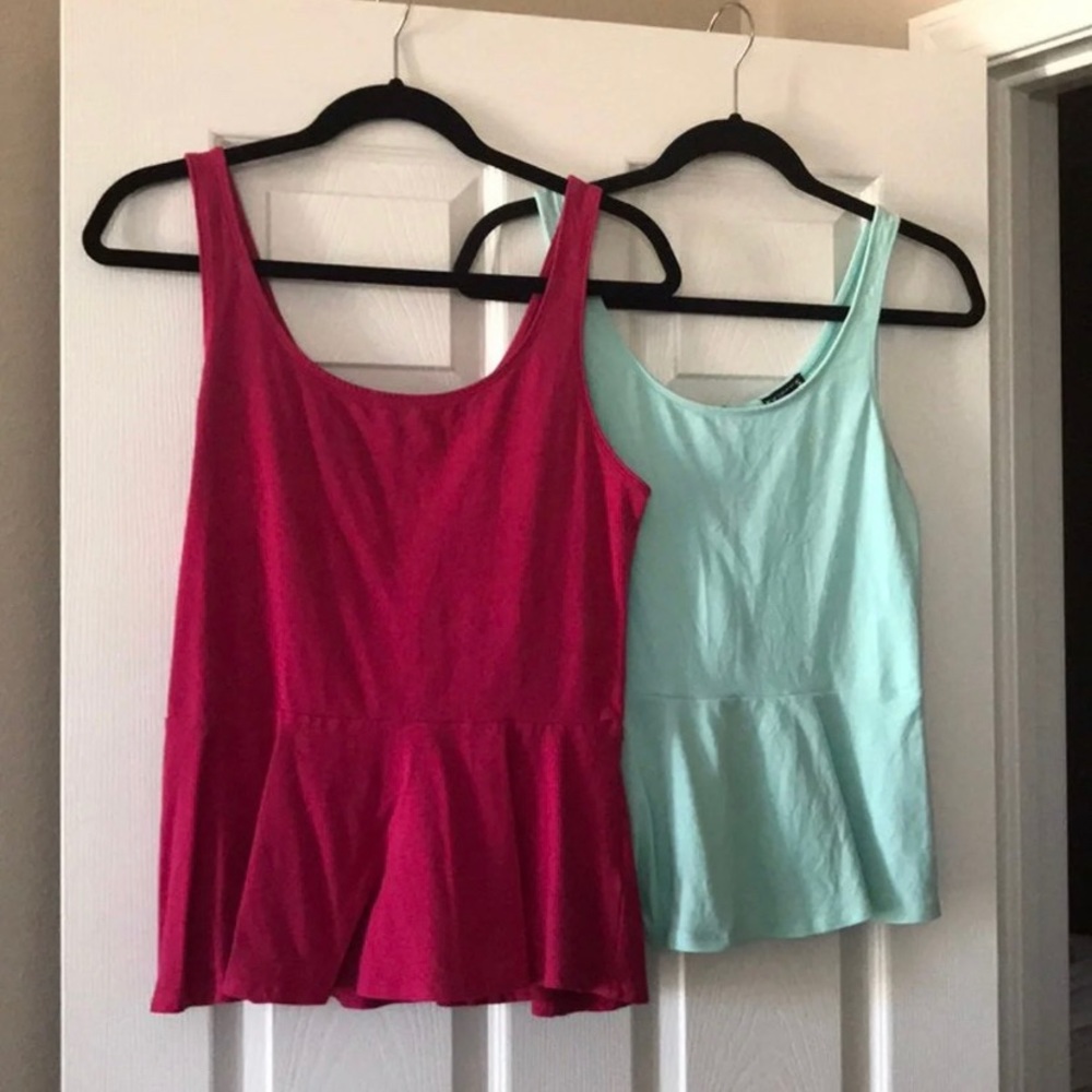 Two peplum tops bundle
